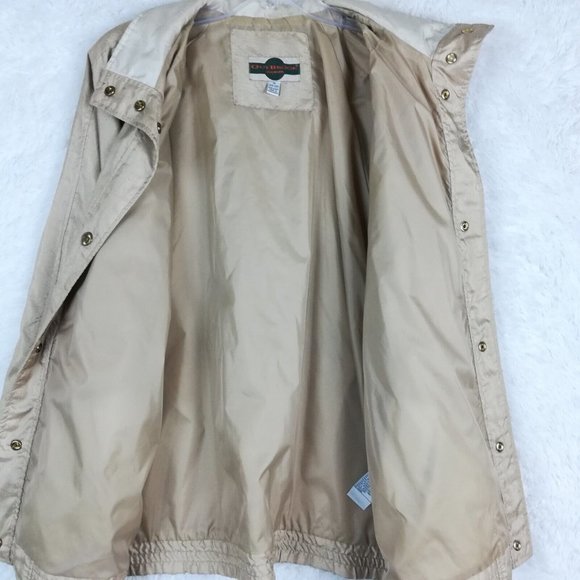 Outbrook Womens Jacket Windbreaker Gold Lightweight Snap Front Collared Plus 1X - Picture 6 of 13